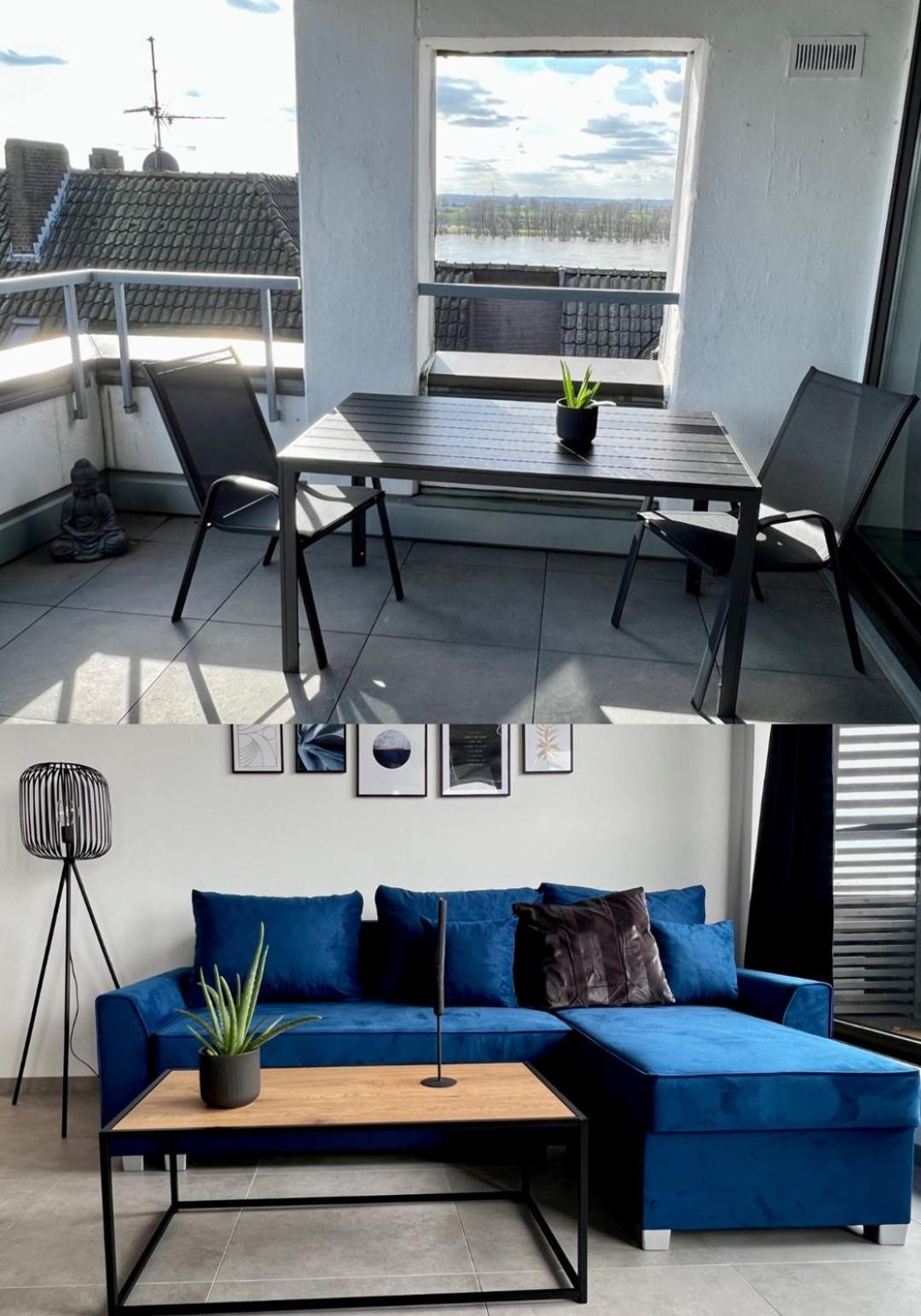Piso Superior - Exklusives Apartment An Der Promenade Mit Rheinsicht & Loggia Emmerich Exteriör bild